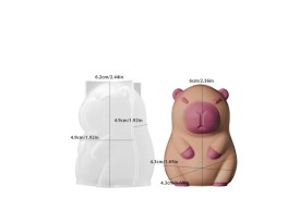 Molde silicona Capibara 3D chico